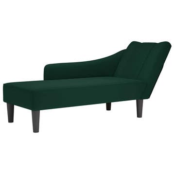 vidaXL Chaise longue met rechterarmleuning fluweel, Verzenden, Nieuw