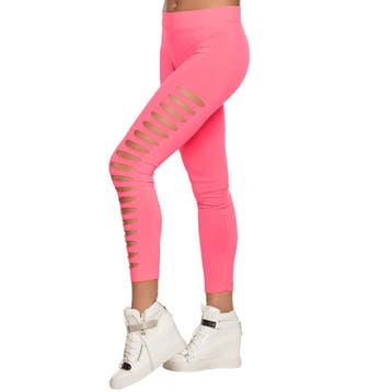 Legging Met Scheuren Neon Roze, Ophalen of Verzenden, Nieuw