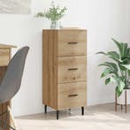 vidaXL Dressoir artisanaal eikenkleurig 34 x 34.5 x 90 cm, Huis en Inrichting, Kasten | Dressoirs, Verzenden, Nieuw, Overige houtsoorten