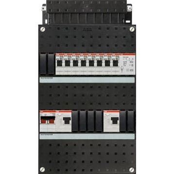 ABB groepenkast 1-fase, 8 groepen, 2 Aardlekschakelaars 2-P,, Ophalen of Verzenden, Nieuw