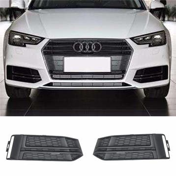 Mistlamp Grillen Audi A4 B9 2015-2019 S-Line RS-Look Zwart, Ophalen of Verzenden, Nieuw