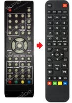 Xiron DVTV-1528W / DVTV-1928W afstandsbediening, Verzenden, Nieuw