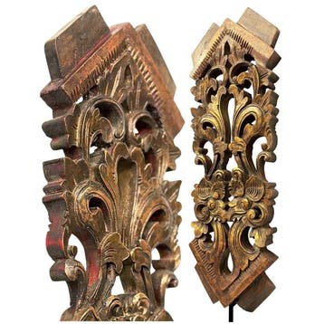 Deurpostornament van een tempel - Denpasar - Bali -, Antiek en Kunst