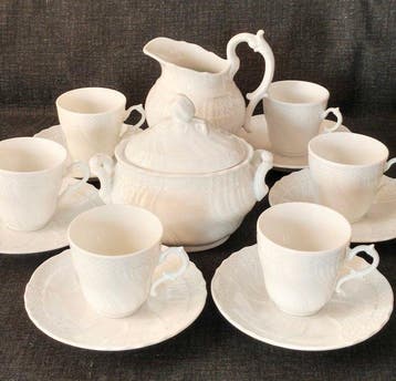 Richard Ginori - Tafelservies voor 6 (14) - oud Richard