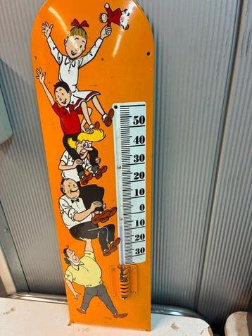 Suske en Wiske - Standaard - Thermometer in émaille, Nieuw