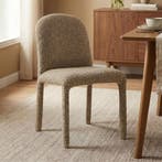 *WOONWINKEL* Taupe Eetkamerstoel Volledig Stof, Verzenden, Nieuw, Bruin