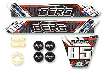 BERG-Onderdeel Skelter - Buzzy 2-in-1 - Sticker set Nitro, Ophalen of Verzenden, Nieuw