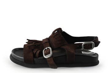 Shabbies Amsterdam Sandalen in maat 37 Bruin, Verzenden, Sandalen of Muiltjes, Zo goed als nieuw, Bruin