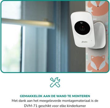Alecto DVM-71 - Babyfoon met camera - Temperatuurweergave -, Verzenden, Zo goed als nieuw