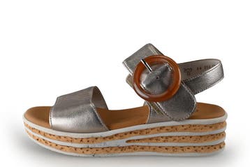 Gabor Sandalen in maat 37 Zilver, Overige kleuren, Verzenden, Gabor, Sandalen of Muiltjes