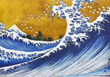 Katsushika Hokusai - The Big Wave, 1826-1833. Gesigneerd, Antiek en Kunst