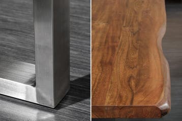 Massief houten eettafel MAMMUT NATURE 180cm acacia, Ophalen of Verzenden, Nieuw