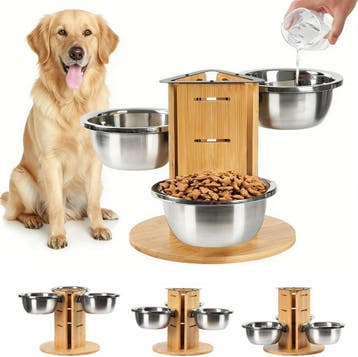 Eetbak Hond Hout 3 Hoogtes | Laatste Stuk! | 33% Korting, Ophalen of Verzenden, Verstelbaar, Zo goed als nieuw