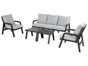 hartman ibiza 3-zitsbank loungeset, 5 zitplaatsen, Kunststof, Nieuw, Loungeset