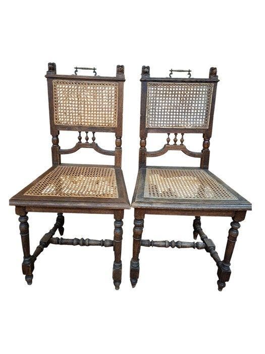 Stoel (2) - Eik, Antiek en Kunst, Antiek | Overige Antiek