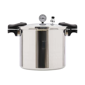 22L Aluminium snelkookpan met manometer 90Kpa safe XLs, Verzenden, Nieuw in verpakking