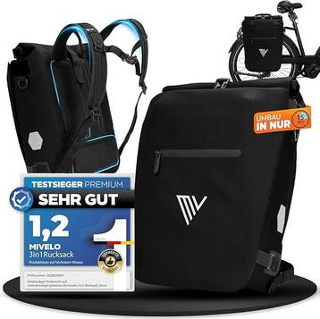 2dekans | MIVELO - 3-in-1 Fietstas Rugzak - 15 liter Inhoud, Ophalen of Verzenden, Zo goed als nieuw