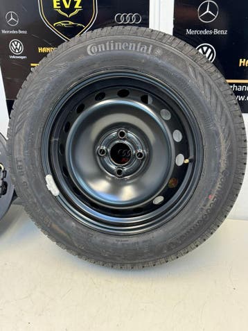 Fiat Punto Evo bj.2013 Reservewiel/thuiskomer met Krikset, Gebruikt, 15 inch, Banden en Velgen, 185 mm