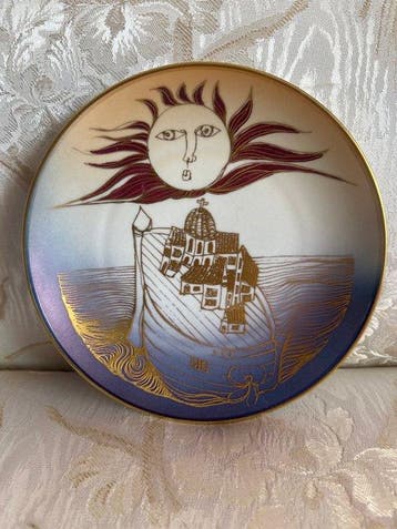 Morbelli arte - Pedral - Schotel - 24 kt goud - ark van een