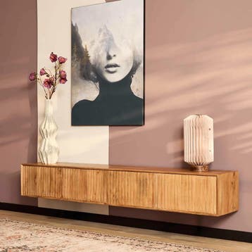 Zwevend tv meubel Madison Natural | 240 cm | Starfurn, Ophalen of Verzenden, Nieuw