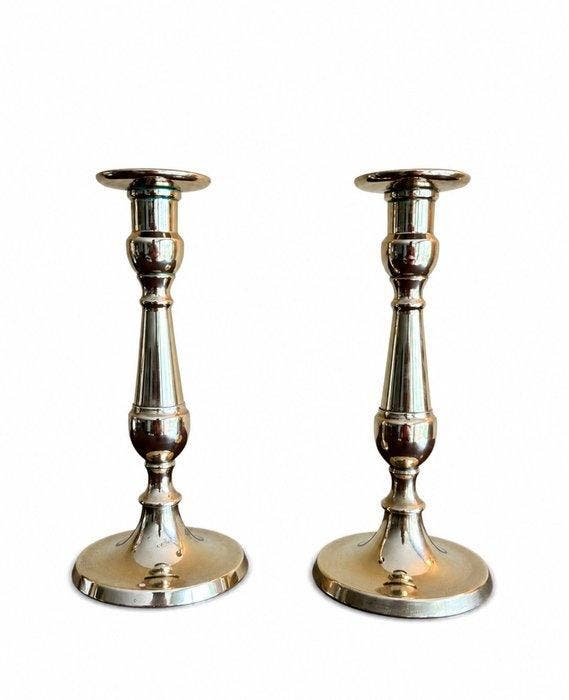 Kandelaar (2) - Messing, Antiek en Kunst, Curiosa en Brocante