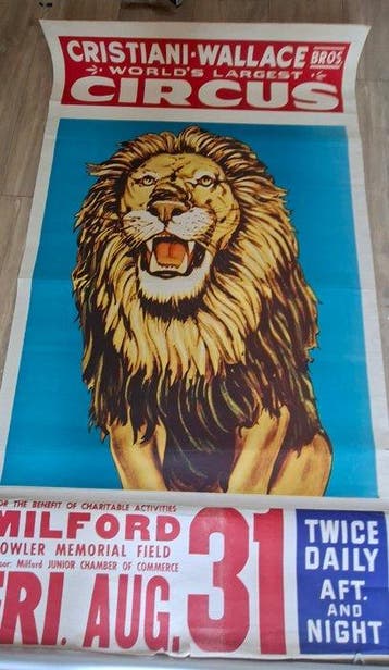 unknown - Poster – Cristiani-Wallace Bros. Circus w/ Date