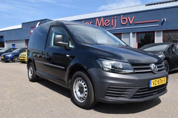 Volkswagen Caddy 1.6 TDI L1H1 Trendline, Euro 5, Stof, Gebruikt, Zwart