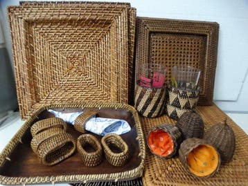 Mand (20) - rattan /rotan - 20 stuks rattan