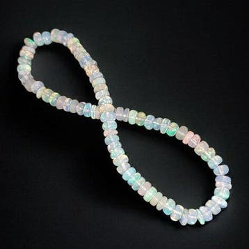 Armband met witte opaal, multicolor van Ethiopische