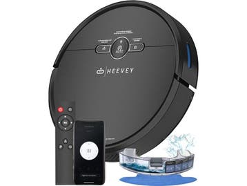 Heevey Robotstofzuiger Zwart - Dweilrobot - Automatisch, Verzenden, Zo goed als nieuw