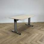 bureau 140x80 cm, ahorn - chroom, Ophalen of Verzenden, Gebruikt