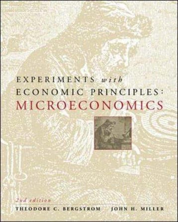 Experiments with Economic Principles - Theodore C. Bergstrom, Verzenden, Gelezen, Theodore C. Bergstrom