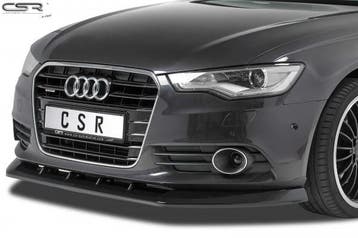 Voorspoiler Audi A6 C7 4G Mat Zwart, Ophalen of Verzenden, Nieuw