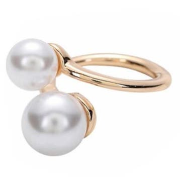 Fako Bijoux - Sjaalklem - Parel Duo - 2 Parels - 24x36x20mm, Verzenden, Nieuw