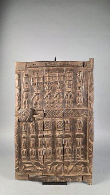 Houten deur - Dogon - Mali (Zonder minimumprijs)