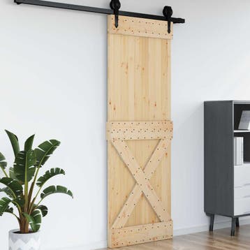 vidaXL Deur NARVIK 80 x 210 cm Massief Grenenhout, Verzenden, Nieuw