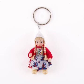 Sleutelhanger klederdracht pop rood, Ophalen of Verzenden, Nieuw