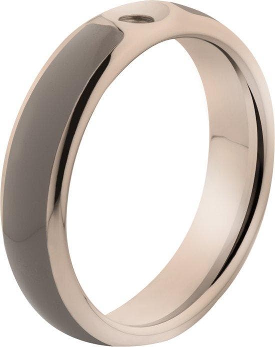 Melano Twisted Tracy resin ring - dames - rosegoldplated +, Sieraden, Tassen en Uiterlijk, Ringen, Verzenden
