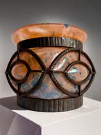 Art Deco - Vaas - Glas, Antiek en Kunst, Antiek | Glas en Kristal