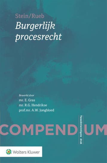 Compendium Burgerlijk procesrecht 9789013158298, Boeken, Studieboeken en Cursussen, Zo goed als nieuw