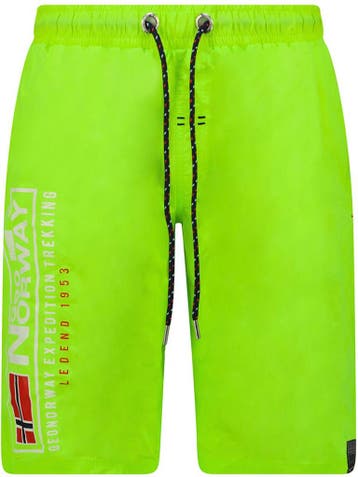 Geographical Norway Zwembroek Qoffroy Lemon Green, Kleding | Heren, Badmode en Zwemkleding, Verzenden, Groen