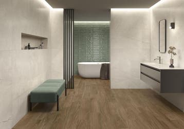 Wandtegel Villeroy Ele Saggio Groen Glans 7,5x30, Nieuw, 20 tot 40 cm, 10 m² of meer, Wandtegels