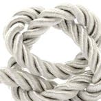 1 rol met 5 meter trendy koord weave c.a. 10mm Silver (ki..., Ophalen of Verzenden, Nieuw, Draad