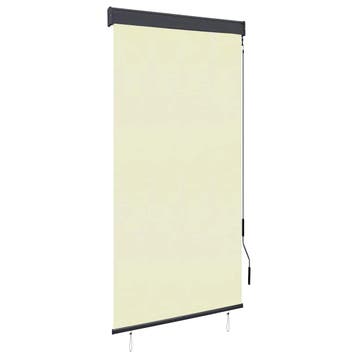 vidaXL Rolgordijn voor buiten 80x250 cm crème, Huis en Inrichting, Verzenden, Nieuw, Crème