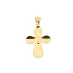 Gouden hanger van een kruis met corpus (Hanger of bedel), Sieraden, Tassen en Uiterlijk, Bedels, Ophalen of Verzenden, Gebruikt