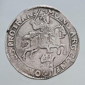 Nederland, Overijssel Zilveren rijder of dukaton 1676