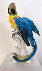 Karl Ens, Volkstedt - Beeldje - Large porcelain parrot 31,5