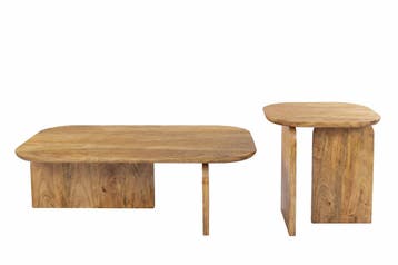Salontafelset GATSBY 100cm/45cm set van 2 mangohout bruin -, Ophalen of Verzenden, Nieuw