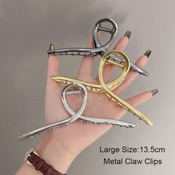 Grote Metalen Klauw Haarclip 13.5cm - Trendy Holle Haarpin v, Verzenden, Nieuw