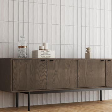 Wandtegel Navale Mayo Blanco Wit Mat 7,5x30 (Muurtegels), Nieuw, 20 tot 40 cm, 10 m² of meer, Wandtegels